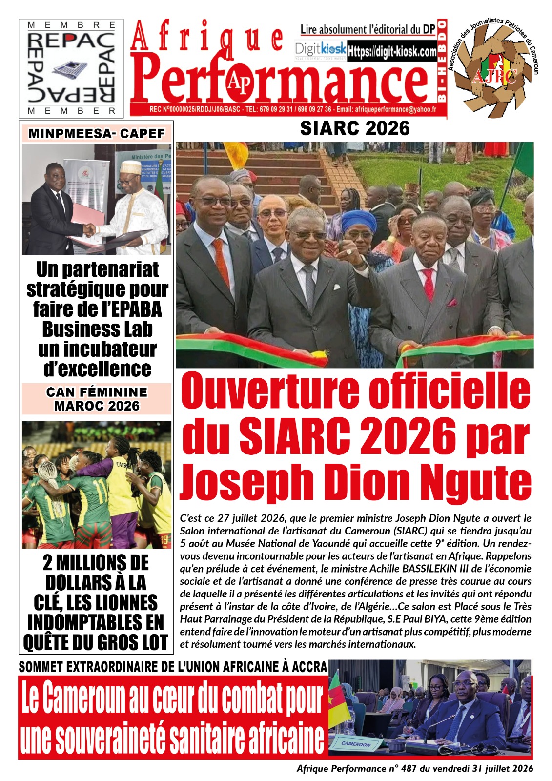 Dernier numéro Afrique Performance